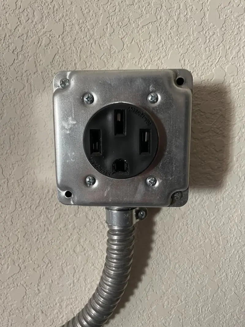NEMA 14-50 outlet installed for Electrical Panel Upgrade in Seabrook